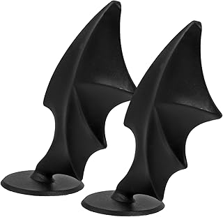 Toddmomy 1 Par De Acessórios Para Motocicleta Capacete DIY Asas Do Mal Cocar Asas Acessórios De Do Mal DIY Asas Miniaturas Artesanato Asas Mini Asas Do Mal Modelo Roupas De