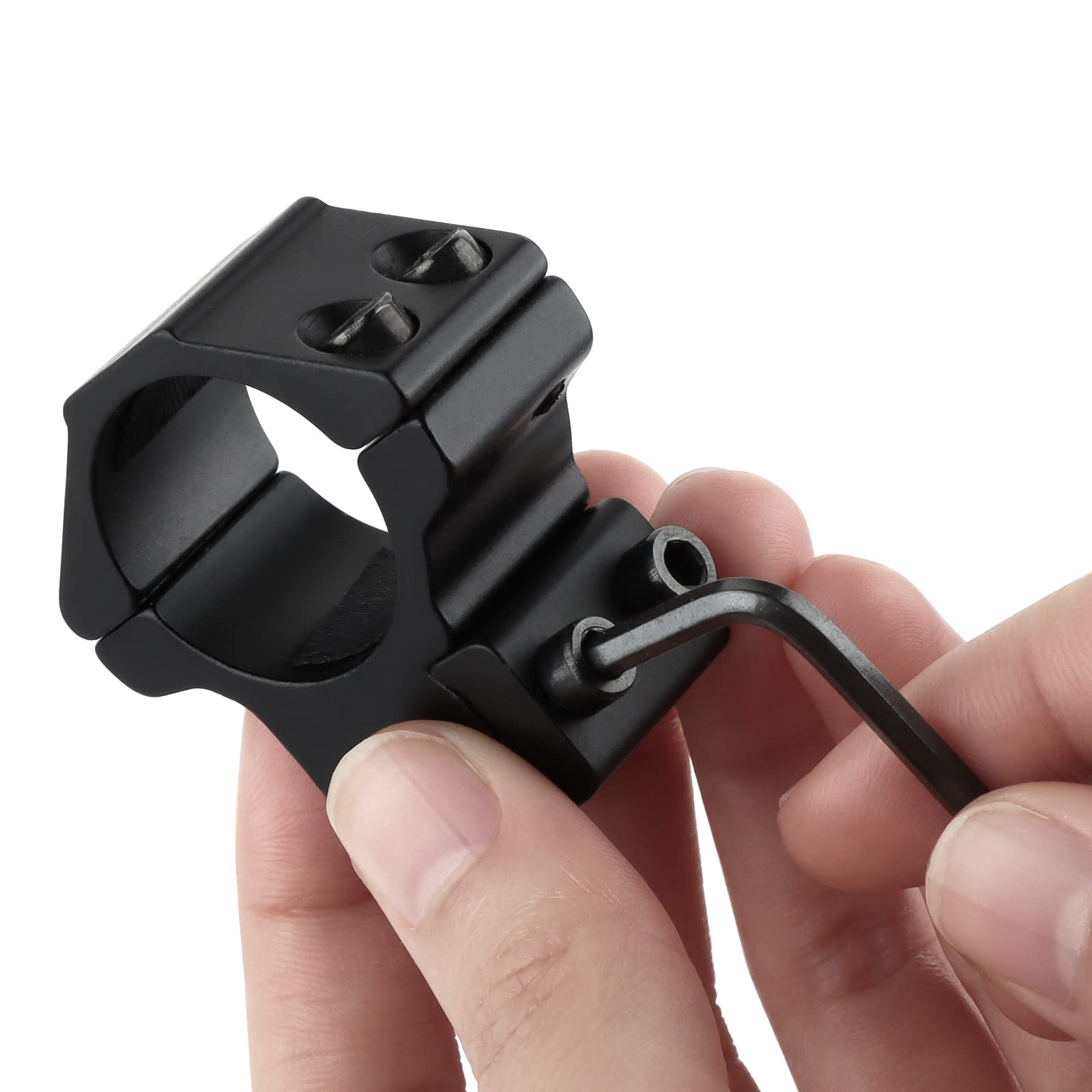 Anillos de Montaje, Adaptador de Anillos de Alcance de Perfil bajo táctico de 25,4mm, Compatible con riel de Cola de Milano de 11mm para Deportes al Aire Libre