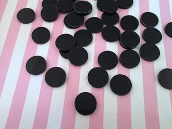 20PCS Acrylic Plexi Circle Round Discs, Acrylic Display Base, Plexiglass Circles 1/8" Black, 0.5"