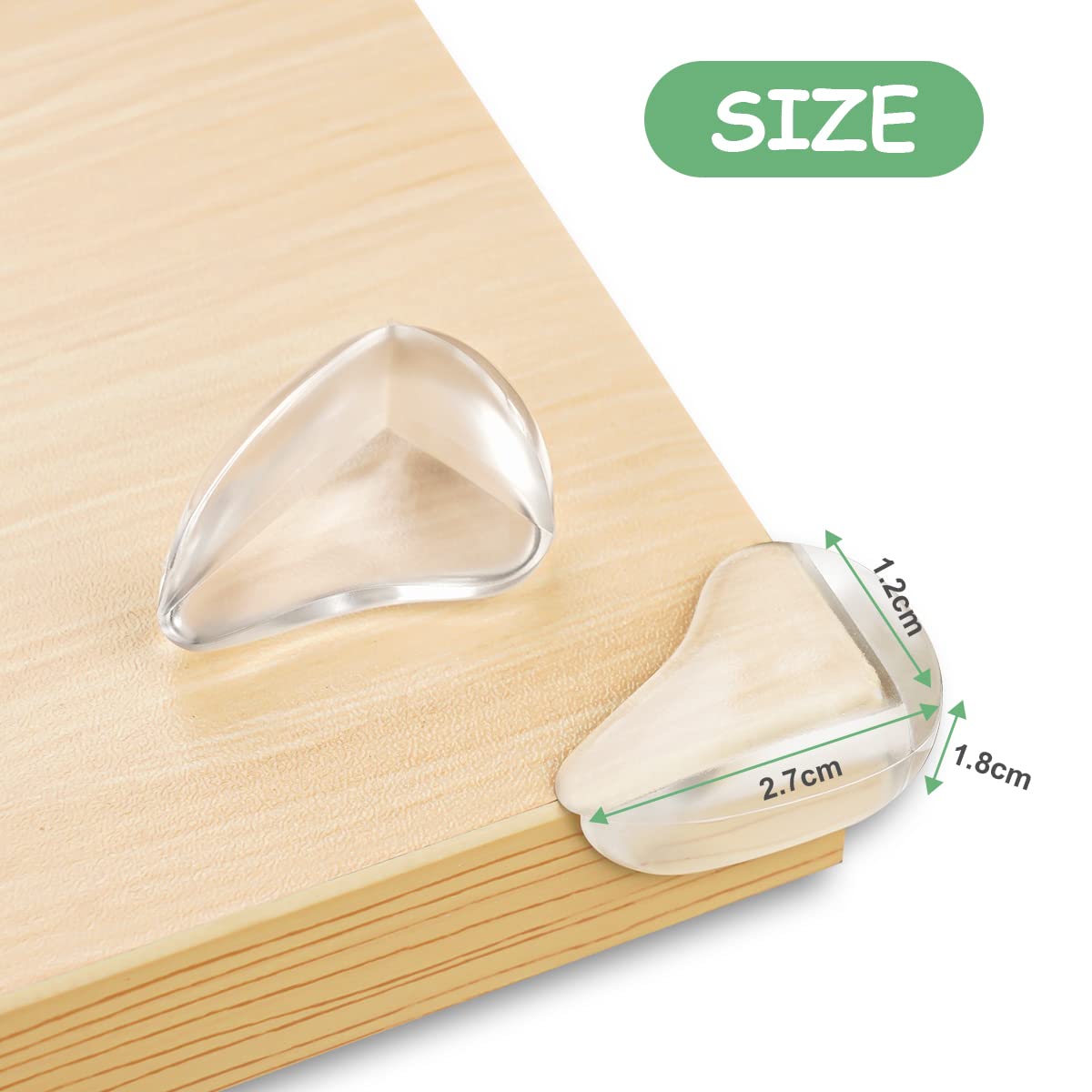 Vicloon Protections Coin de Table pour Bébé,8PCS Protection d'angle Meuble Transparent Forte Force D'adhérence pour Protéger Votre Bébé des Coins Pointus des Meubles (8pcs)