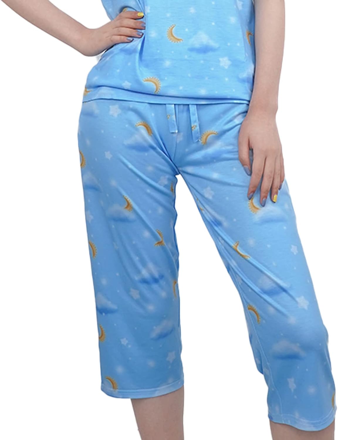 Moon and star pajamas womens Clearance