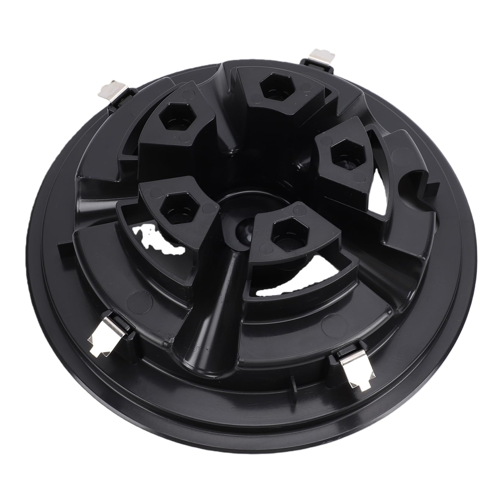 Paquet de 4 Couvercles de Moyeu de Roue de Chariot de de 8 Pouces, Remplacement de Capuchon de Moyeu de Chariot de Noir pour Voiture de Club E Z GO, avec Conception à Clipser