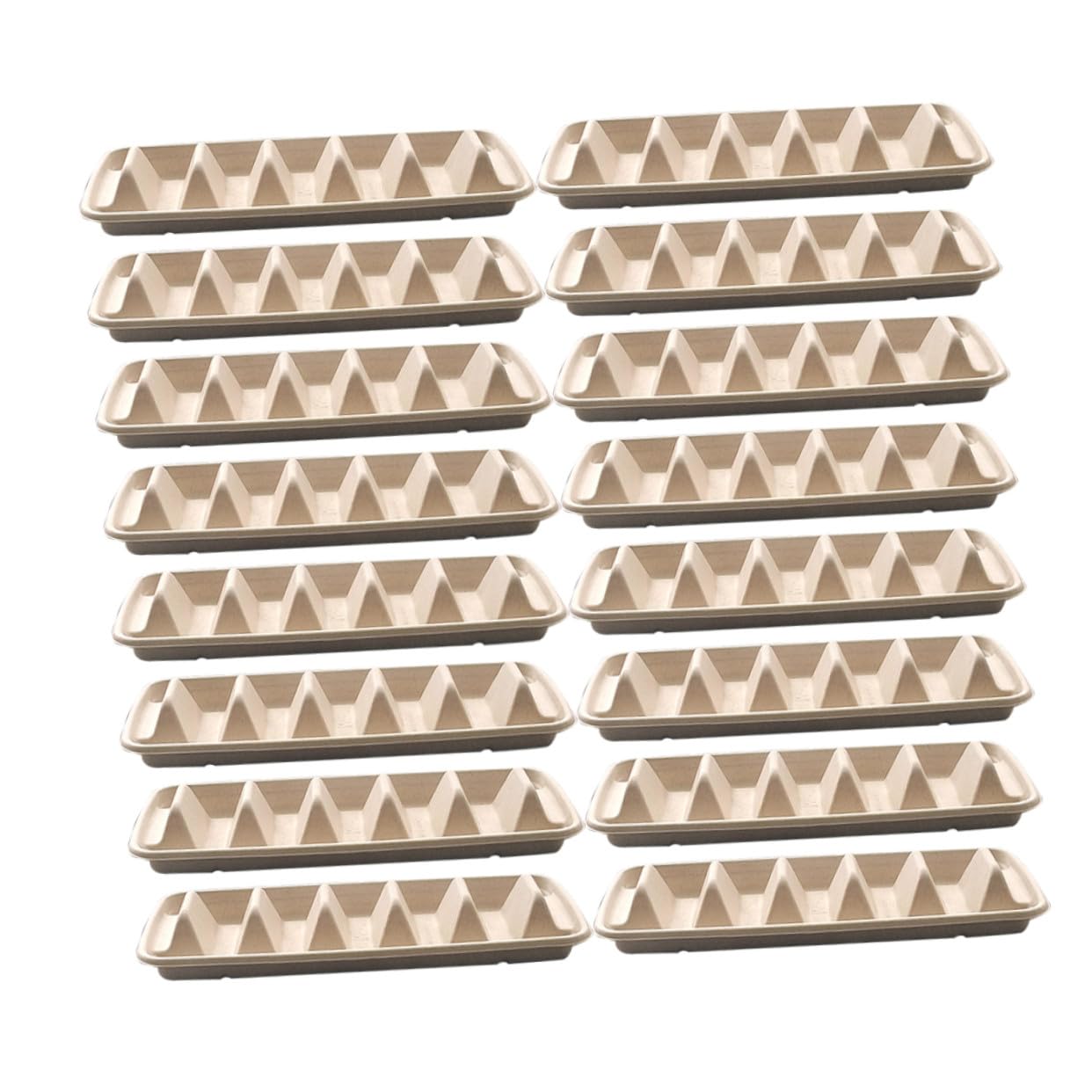 Porta Tacos de Papel Beige Desechable, Bandeja Portátil para Burritos y Snacks, 25 Unidades para Comidas Fuera de Casa y Reuniones Grandes