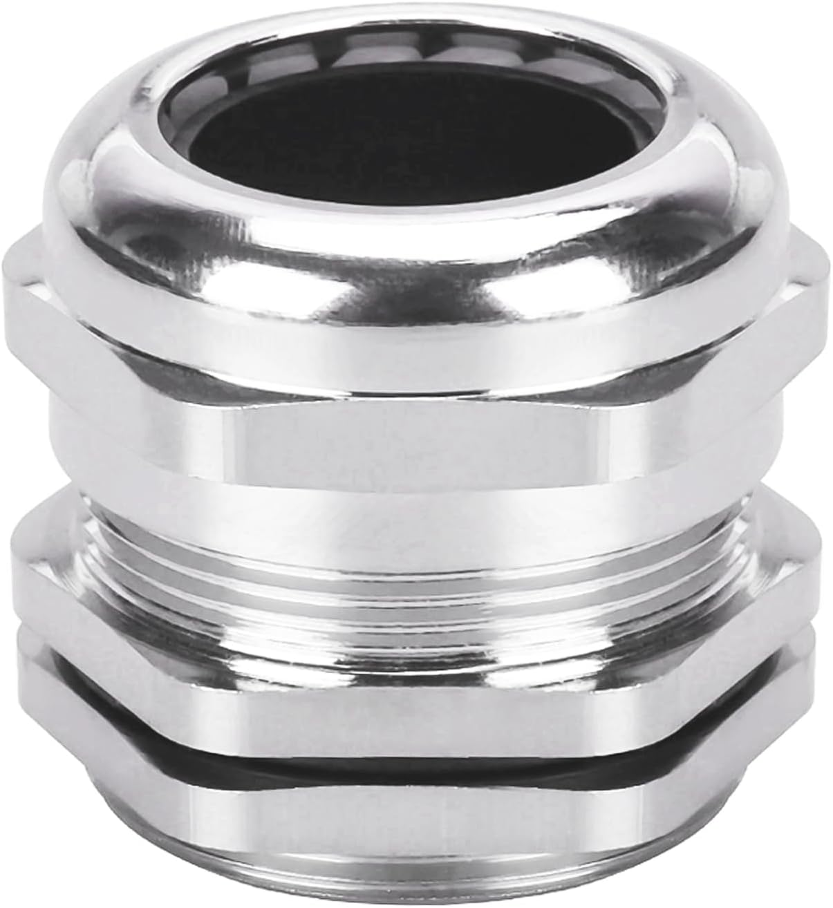 10Pcs Cable Gland M8, Nickel Plated Brass Waterproof Glands Joints, IP68 Adjustable Connector Glands, Cord Grip Connectors with Gaskets and Locknut 2-5mm Diameter