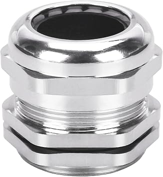 1Pcs Cable Gland PG36, Nickel Plated Brass Waterproof Glands Joints, IP68 Adjustable Connector Glands, Cord Grip Connectors with Gaskets and Locknut 25-33mm Diameter