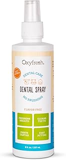 Oxyfresh Advanced Pet Dental Spray â€“ Instant Pet Fresh Breath: Easiest No Brushing Pet Dental Solution for Dogs and Cats â€“ Best Way to Fight Pet Plaque, Keep Teeth & Gums Healthy. 8oz.