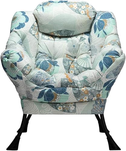 Miniatura 129 de HollyHOME - Silla perezosa grande de tela para sala de estar, silla de lectura, acogedora silla de descanso con reposabrazos, sofá de ocio, color