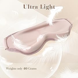 Fygrip 3D Eye Mask Sleep Mask for Men & Women, 100% Pressure-Free & Light Block-Out Eye Mask for Sleep with Easy Adjustable Strap, Night Eye Cover for Travel, Pink