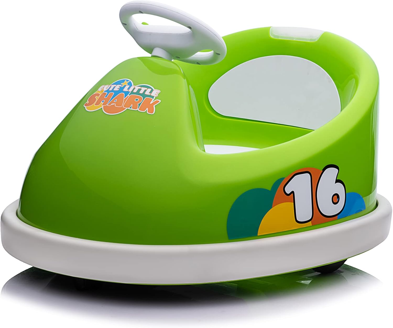 Best Ride On Cars Bumperz Kids Electric 6V Battery Powered Ride On Bumper Car Vehicle for Ages 2-4 Years Old - Anti Collision Bar, 360 Degree Spin, LED Lights, Seat Belt, Music, Green