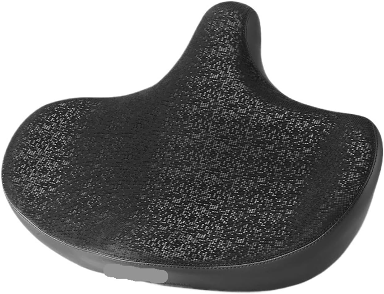 Bicycle Saddle Hollow Leather Breathable for MTB Road Bike Seat Cycling Cushion Exercise Saddle for Men Women