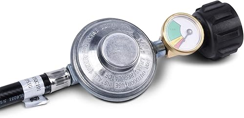 Miniatura 3 de GasSaf Regulador de propano de baja presión de 3 pies y manguera de repuesto para parrilla de gas Weber la mayoría de parrillas de gas LP,