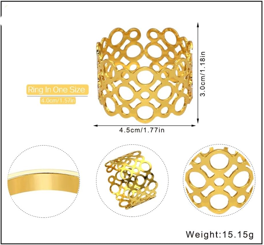 Round Serviette Holder Buckles For Christmas Wedding Holiday Party Family Gatherings Table