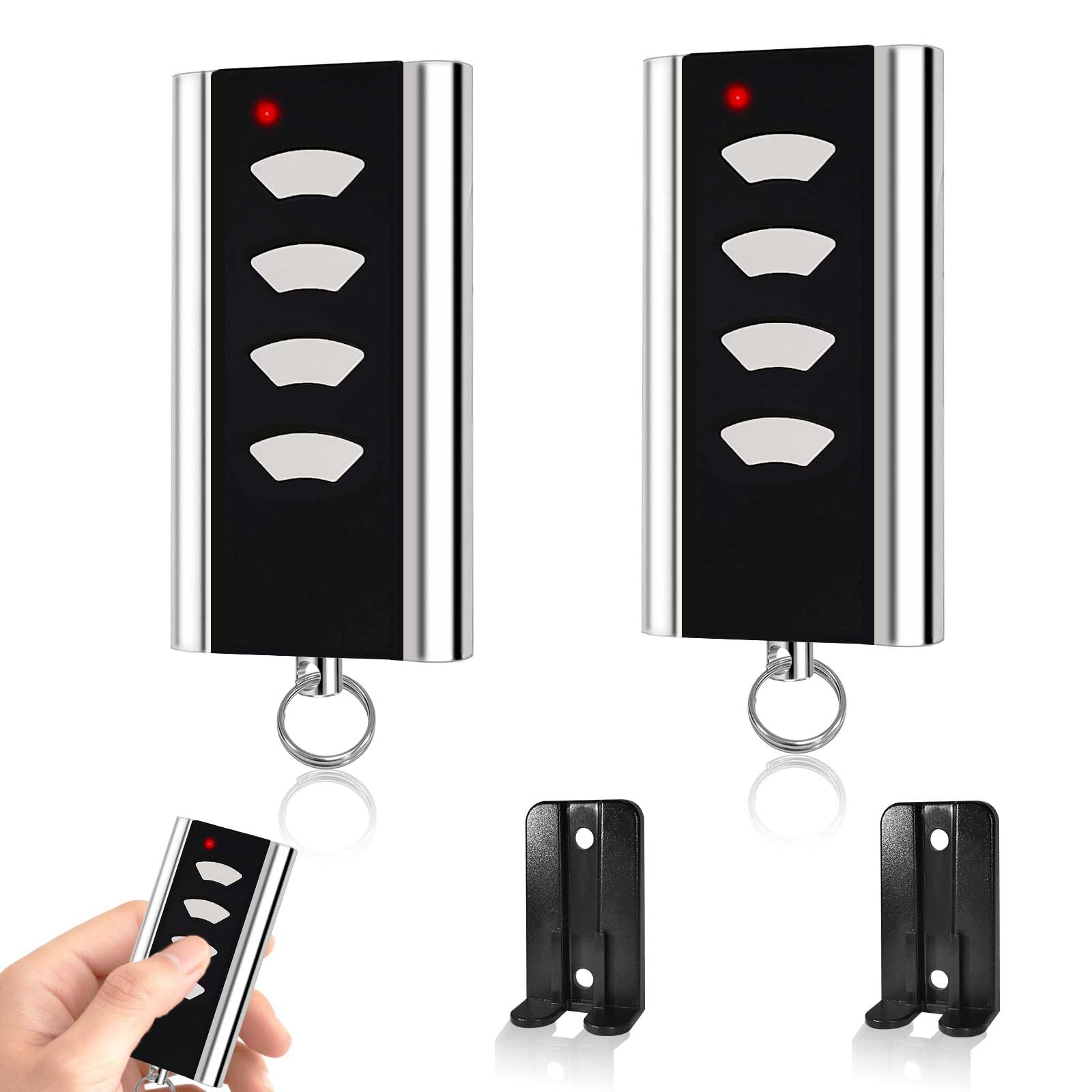Télécommande 433,92 MHz garage lot de 2 émetteurs de rechange pour Normstahl RCU433