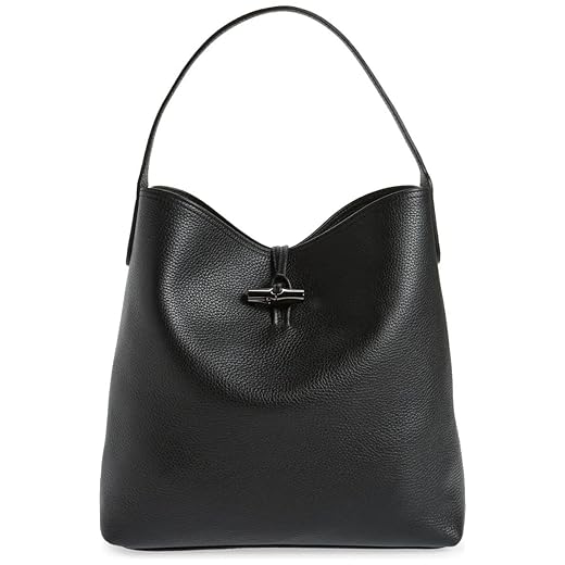 Longchamp "Roseau Essential Leather Hobo Shoulder Handbag