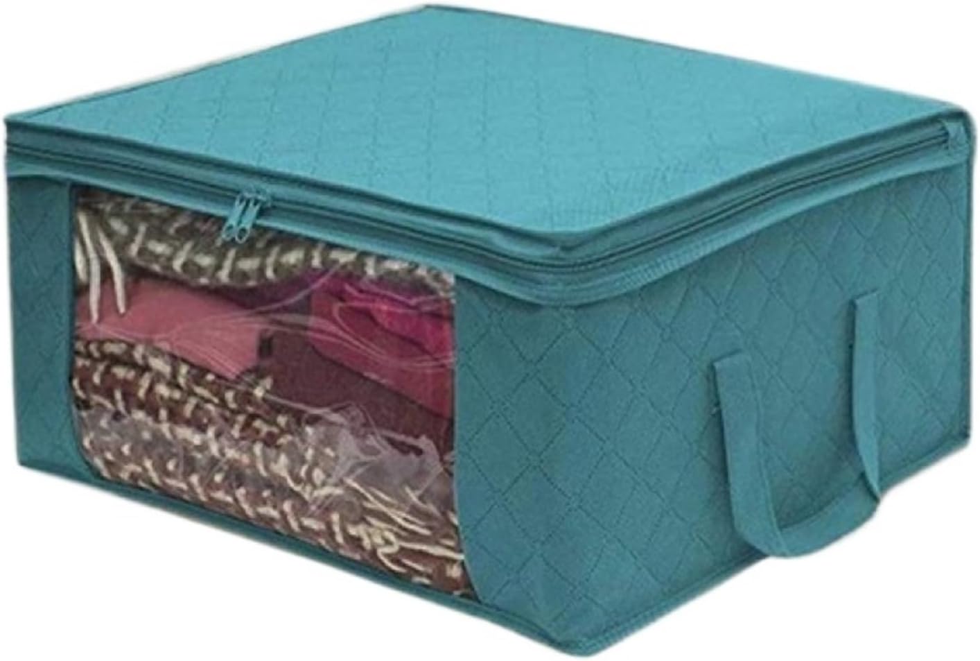 SBTRKT Large Capacity Non-Woven Clothes Quilt Storage Bag Dust-Proof Sweater Blanket Organizer Box Foldable Sorting Pouche Home Storage (Color : Blue, Size : 1pc)