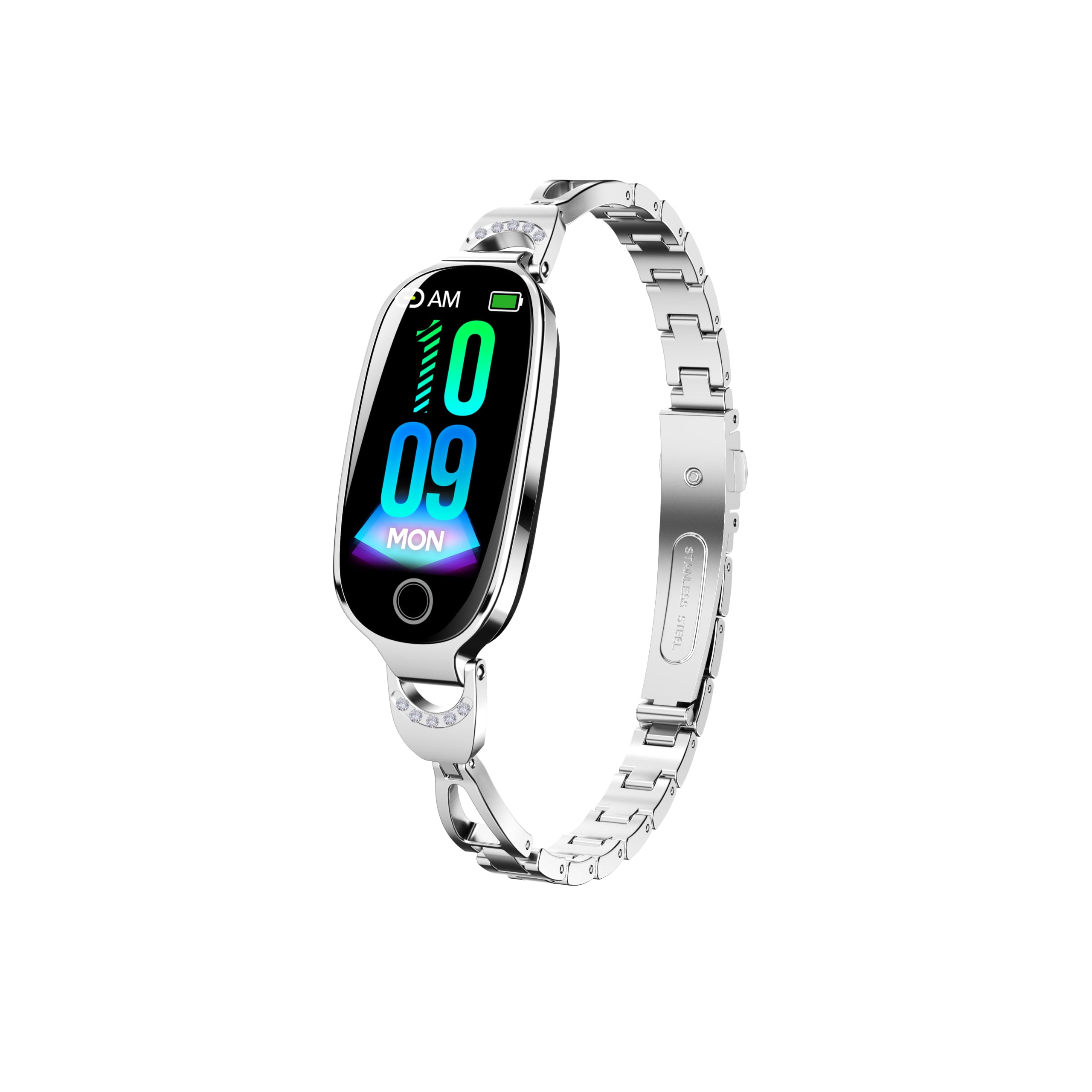 Health and Fitness Tracker Smart Watch for Women - Heart Rate/Blood Pressure/Menstrual Cycle Monitor, Sleep Tracker, iOS Android Compatible, Fitness Watch Remote Photography (Silver)-image-42