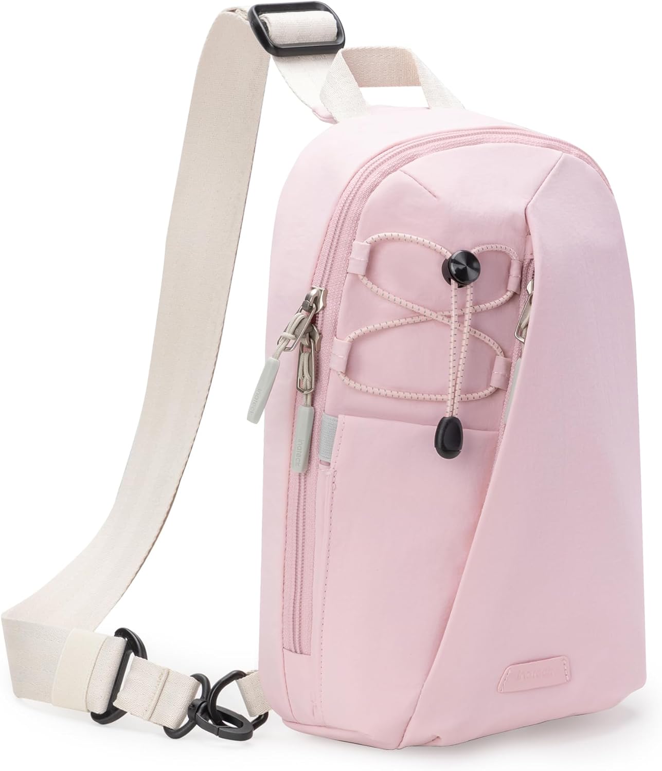 Inateck Sling Bag X-Row with RFID Blocking, Spacious Crossbody Shoulder Chest Everyday Carry Bag with Quick-adjust Strap, Water-resistant Sling Backpack for Men, Women, Travel, Cycling, Hiking, Gray