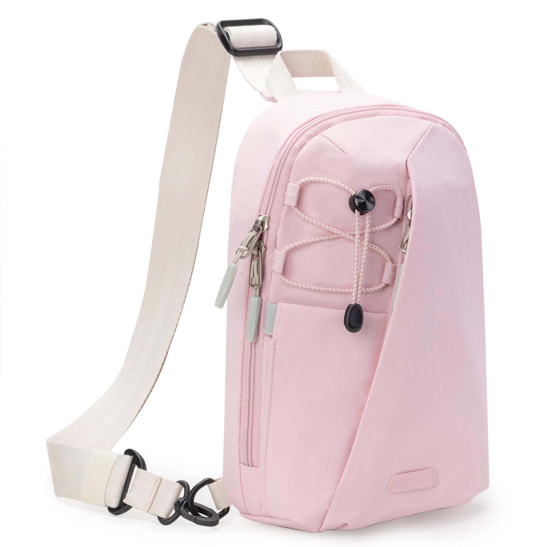 Sling Bag X-Row with RFID Blocking, Lightweight Crossbody Shoulder Chest Bag with Adjustable Shoulder Strap, Water-resistant Sling Backpack for Men, Women, Travel, Cycling, Hiking, Pink, Pink,-image-30