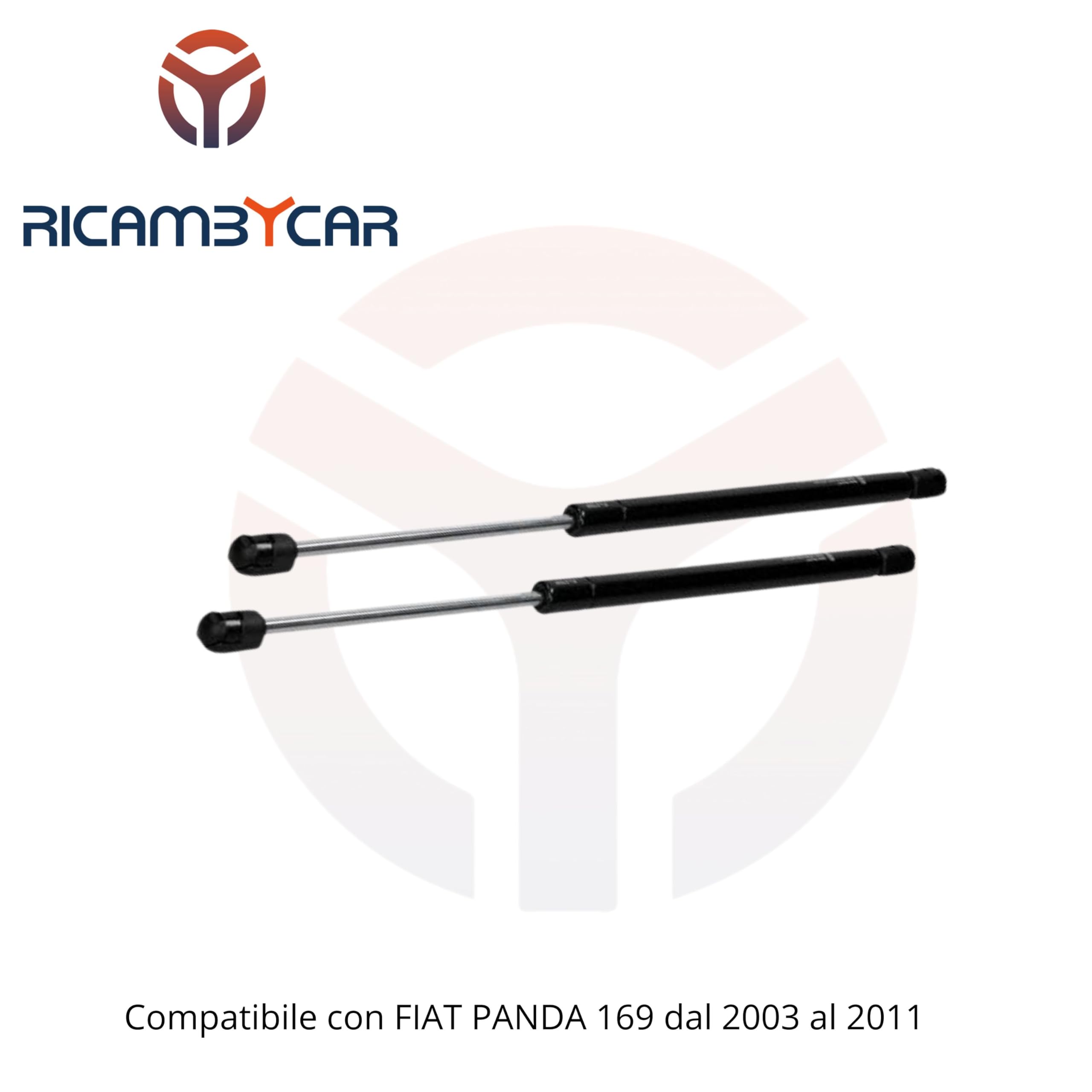 Coppia Molle a Gas Portellone Posteriore Compatibile con Panda 169 (2003>2011)