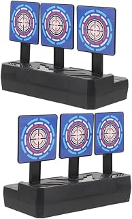 2pcs Target Toys Electric Target Shooting Toy Auto Resetting Training Soft Rebounding Practice