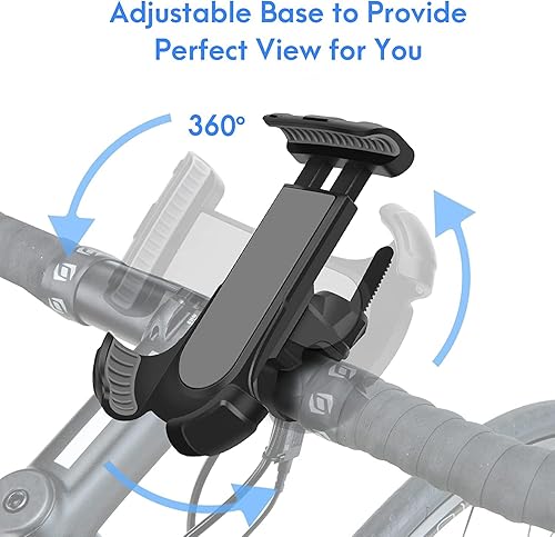 Miniatura 3 de Asunby Soporte de teléfono de bicicleta giratorio de 360 para manillar, soporte de teléfono de motocicleta compatible con iPhone 1514 Galaxy 4.7-6.8
