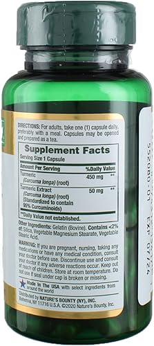 Miniatura 2 de Nature's Bounty Cúrcuma 450 mg Cápsulas - 60 ct, paquete de 3