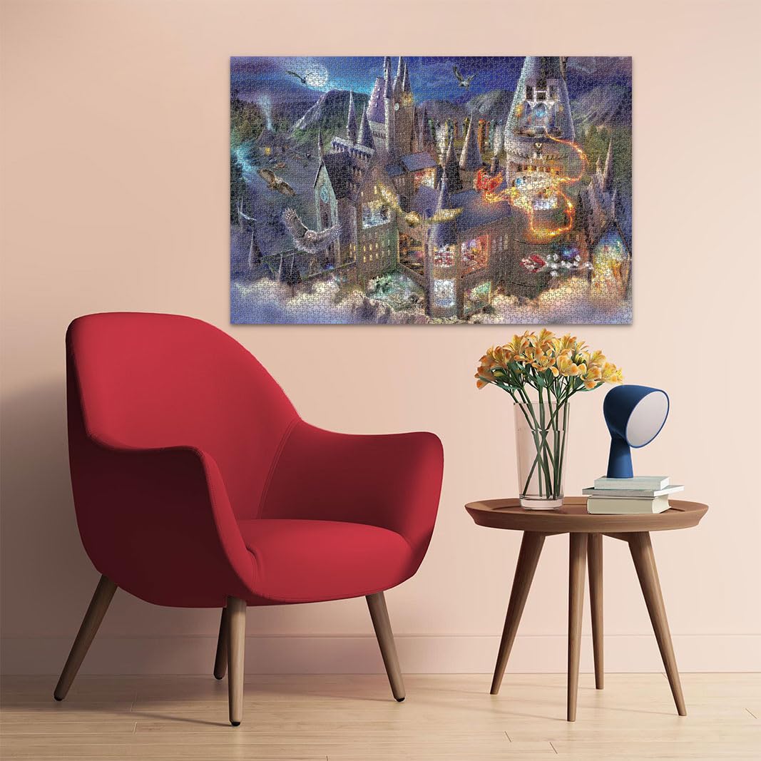Ravensburger - Puzzle Adulte - Puzzle 3000 pièces - Vue sur Le château de Poudlard/Harry Potter - Adultes et Enfants à partir de 14 Ans - Puzzle de qualité supérieure fabriqué en Europe - 17561