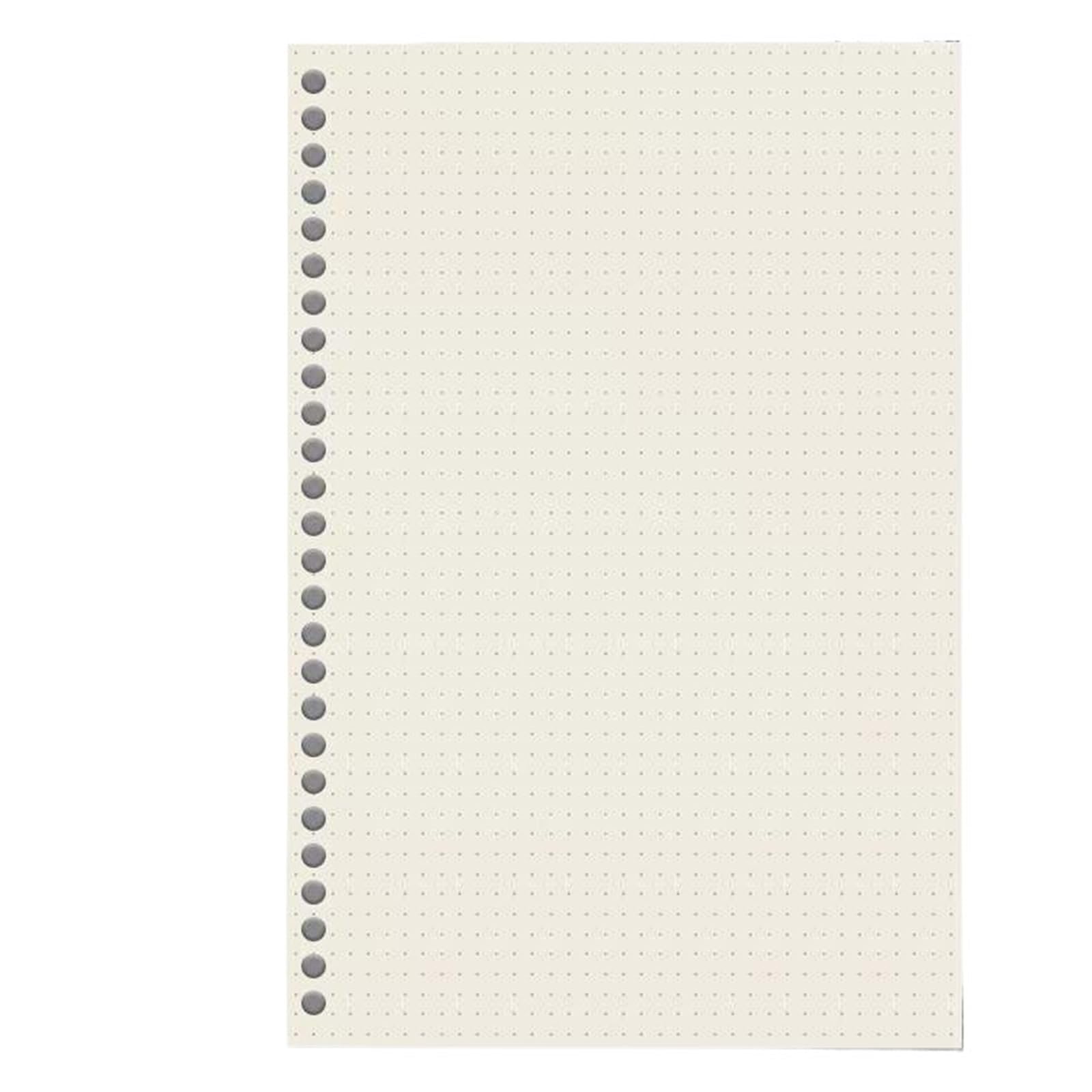 spiralbuch A5/B5/A4 Binder Loseblatt Austauschbare Innenfüllung Mit Trennwand Metallring Journal for Studenten Büro Schulbedarf(Dotted Refill,A4)