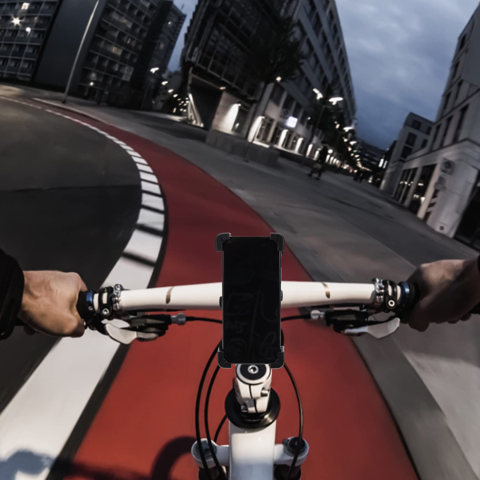 Hemobllo 2pezzi Supporto Per Telefono Da Bici Supporto Manubrio Rotabile Per Smartphone Montaggio Facile e Sicuro Per Navigazione e Chiamate Durante La Guida