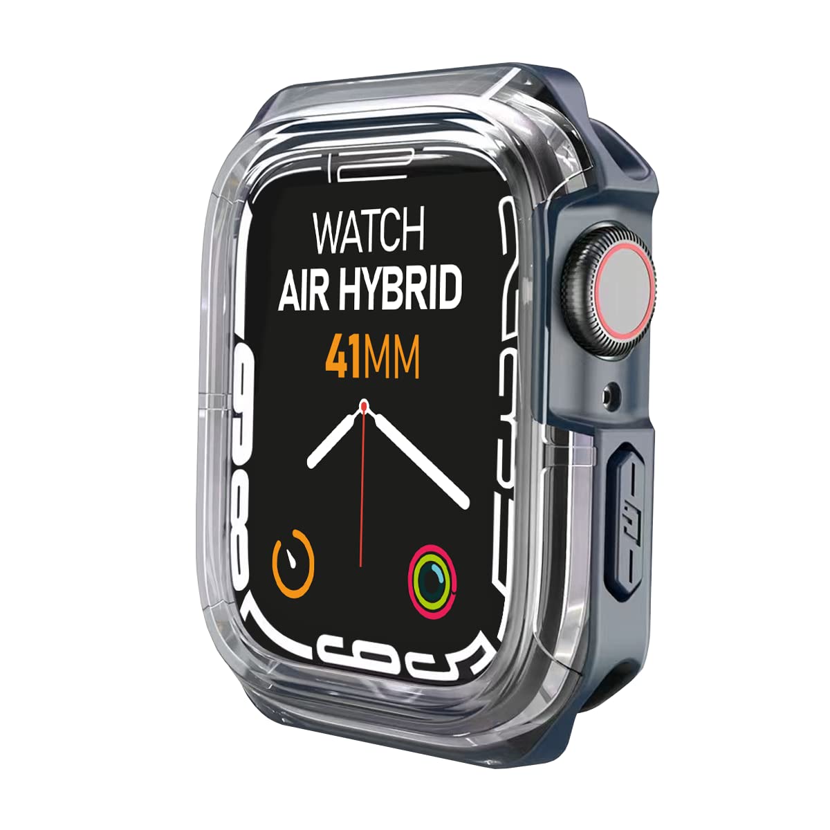 BUFF LABS Apple Watch 8/7 Uyumlu Air Hybrid Kılıf 41mm, Darbeye Dayanıklı Koruyucu Silikon Kılıf (Gece Mavi)
