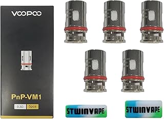 VOPOO for VooPoo PNP VM1 Mesh Coils Drag S X Max Mod PnP X Pod Tank Coil Argus X GT air Pro Vinci X 2 R air Mod Pod Doric 60 Musket Seal V Suit Coils 0.3ohm Pack of 5