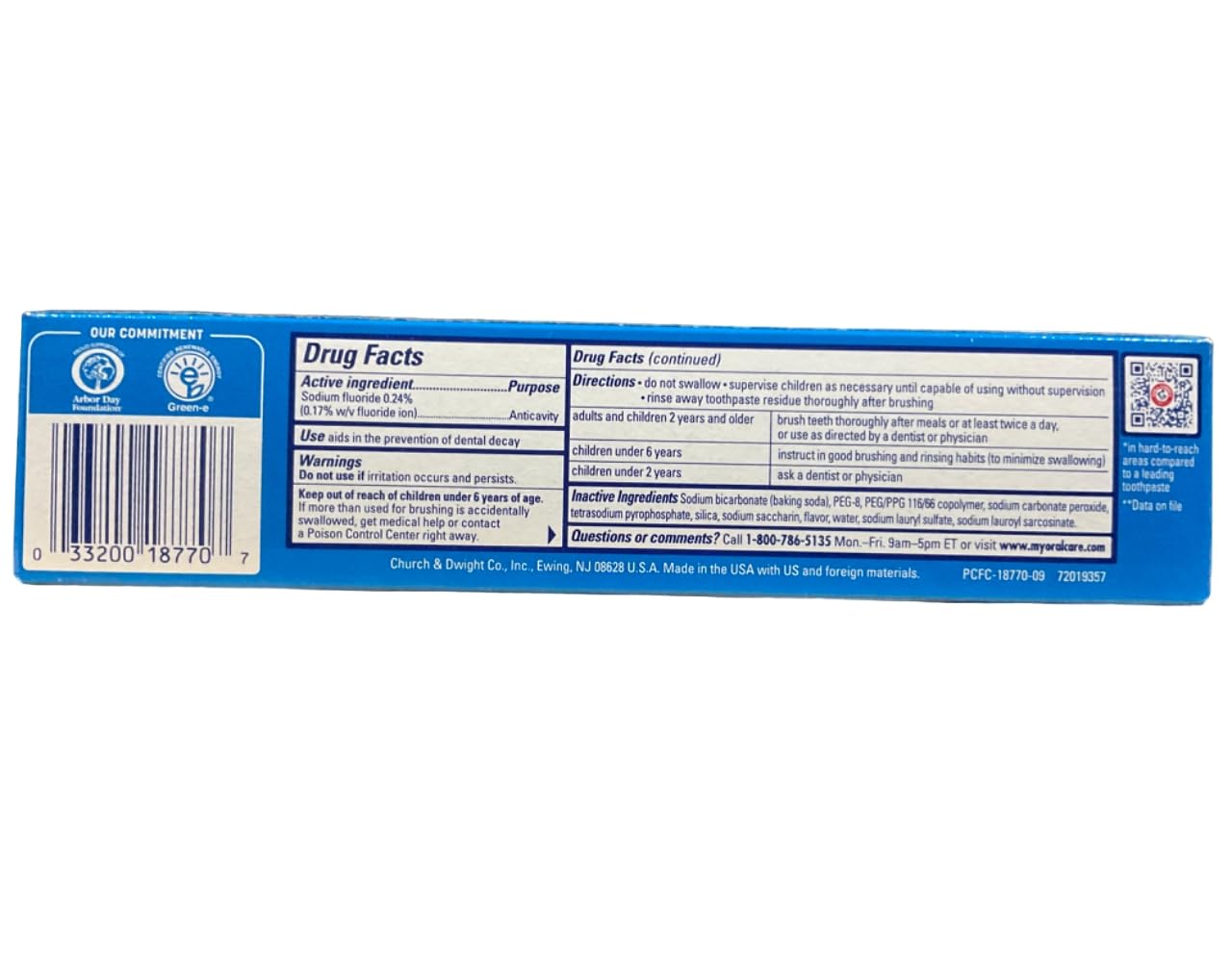 Arm & Hammer PeroxiCare Healthy Gums plaque Removal tooth paste 6 oz by Unknown