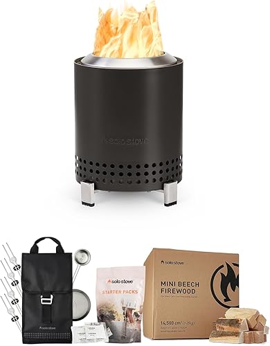 Miniatura 68 de Solo Stove Mesa - Fogón de mesa con soporte, mini fogata de bajo humo para exteriores uso urbano y en suburbios, alimentado por pellets o madera