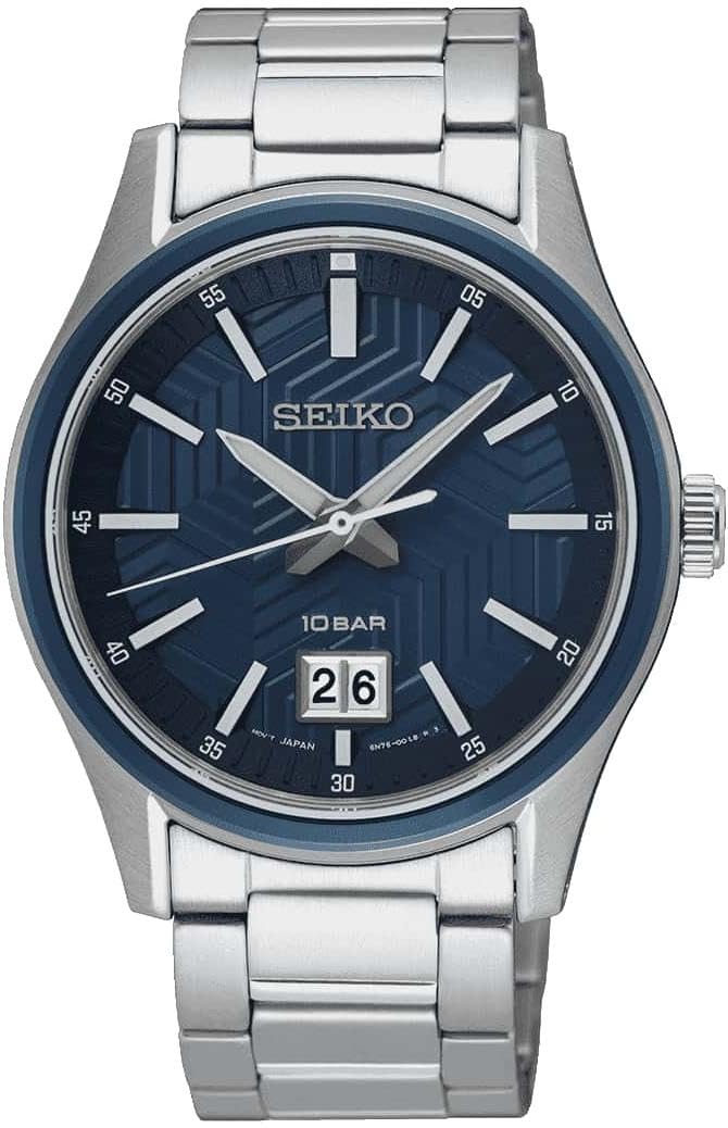 Seiko Men's Analog Quartz Watch with Stainless Steel Strap SUR559P1