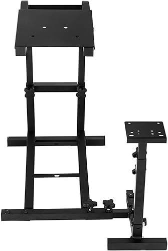 Miniatura 7 de VEVOR Soporte de rueda de carreras ajustable de altura para cabina de carreras Logitech G25 G27 G29 G920 y pedales no incluidos