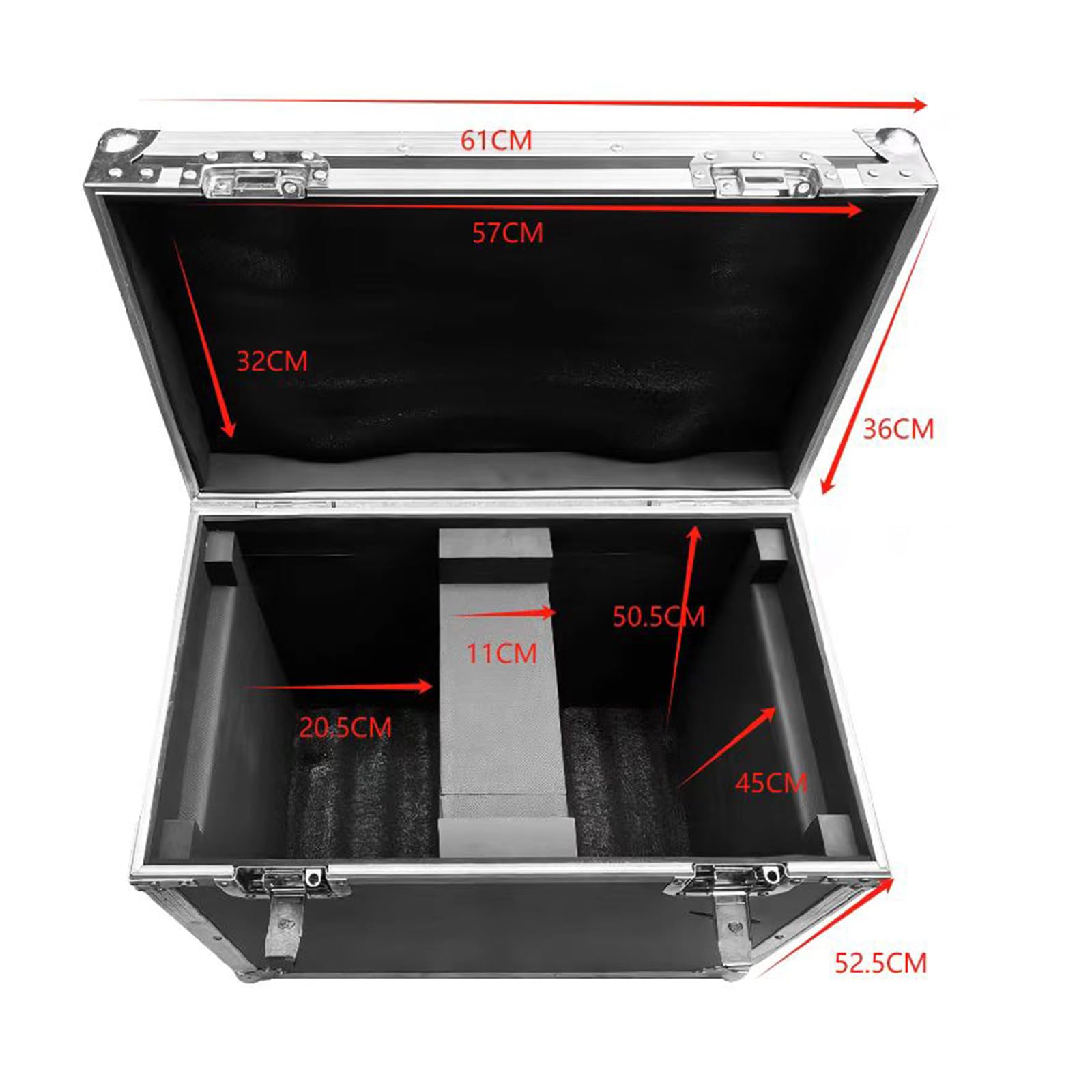 Flight Case con Ruote 2 in 1 per Teste Mobili LED Beam 380W,295W,300W,350W | 380W, 295W, 300W, 350W, Trasportabile, Moving Head, Fly Case