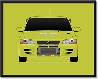 CUSTOMIZABLE COLOR: Mitsubishi Lancer Evolution VII CT9A (2001-2003) from the Fast and the Furious Inspired Poster Print Wall Art Decor Handmade Brian O'Connor (Paul Walker) EVO VII CT9A 4G63 RS GSR GT-A (Unframed)