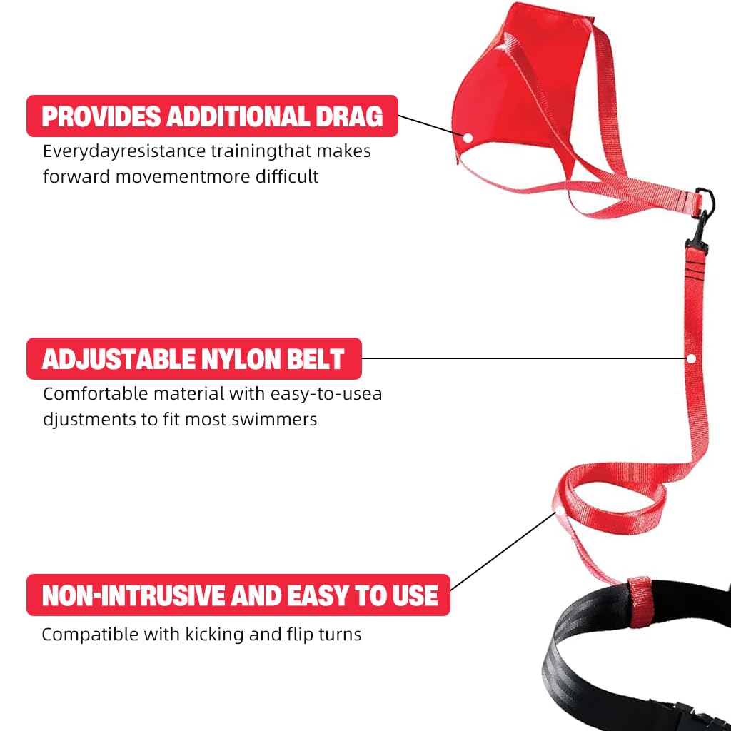 Proberos® Swim Parachute, Swim Training Equipment for Resistance Training, Swim and Pool Accessory 1