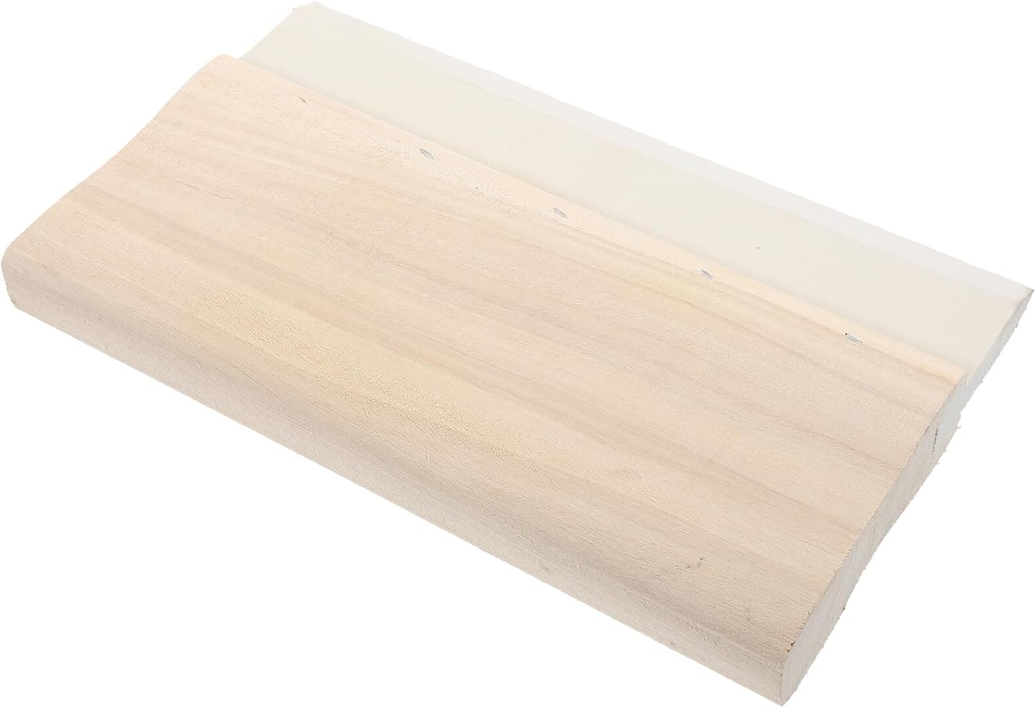 Alipis Screen Printing Squeegee with Wooden Handle, 20cm Rubber Blade Ink Scraper for Fabric Printing, Manual Water-Based Ink Scraping Tool for Artists and Craftsmen