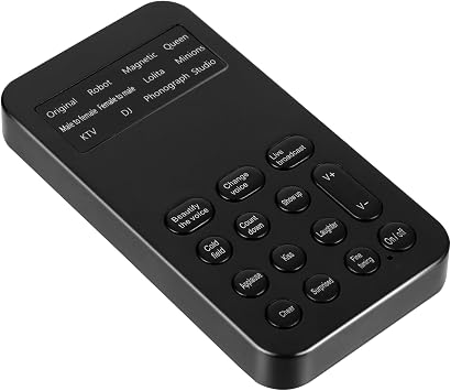 Vaguelly Mini Sound Effects Machine Portable Voice Changer Unique Sound Effects for Mobile Phones and Computers for Live Streaming Gaming and Video