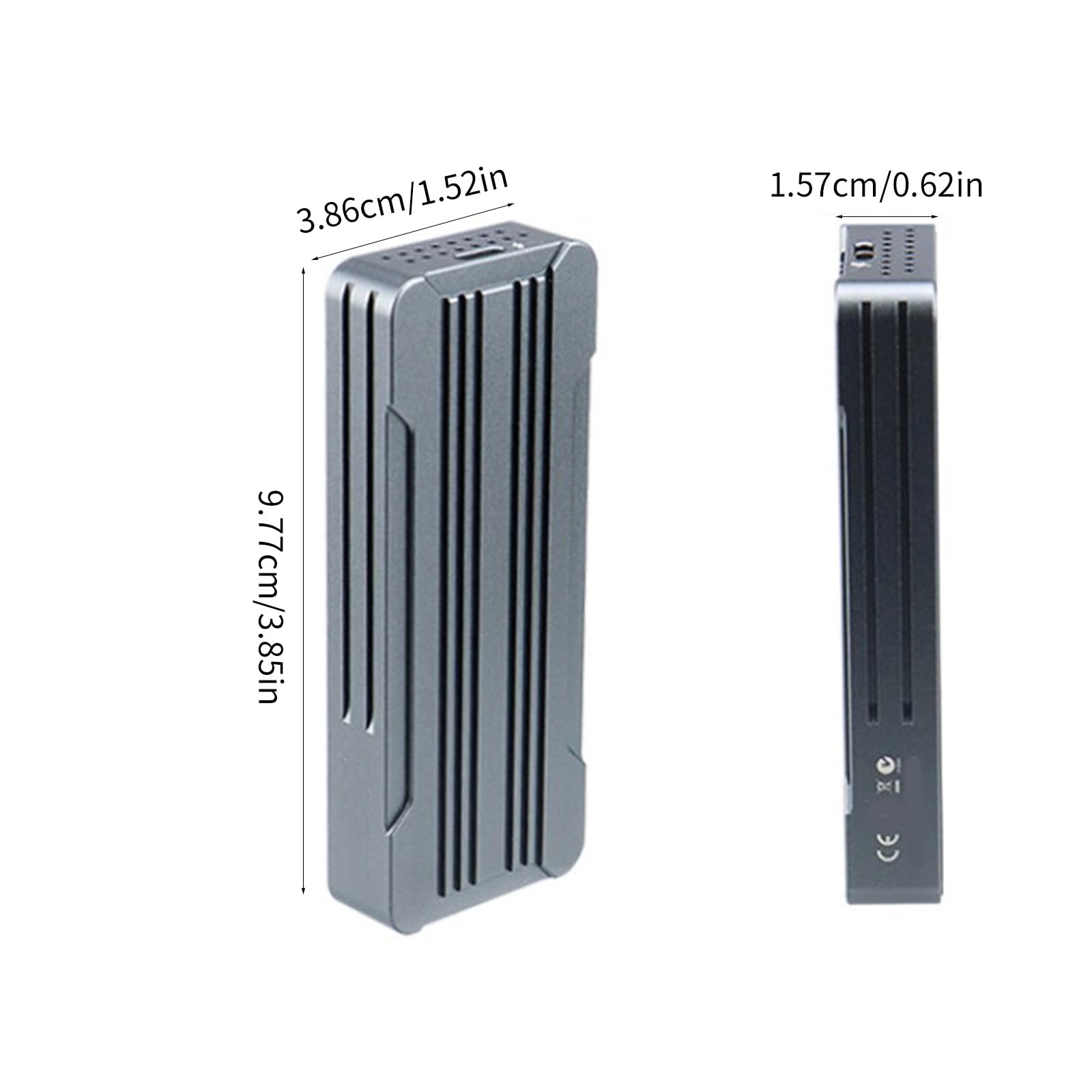 UsbC NVMe SSD Box Alluminio Enclosure 40Gbps Veloce Velocità di Trasferimento USB4 Thunderbolt3compatible Dissipat di calore efficiente