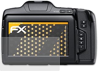 atFoliX Screen Protector compatible with Blackmagic Design Pocket Cinema Camera 6K Pro Screen Protection Film, anti-reflective and shock-absorbing FX Protector Film (3X)