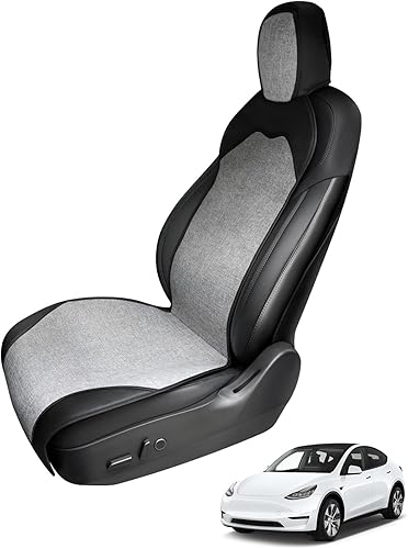 Fundas de asiento para Tesla modelo YModel 3, accesorios para asiento delantero de automóvil, protector de asiento para todas las estaciones,