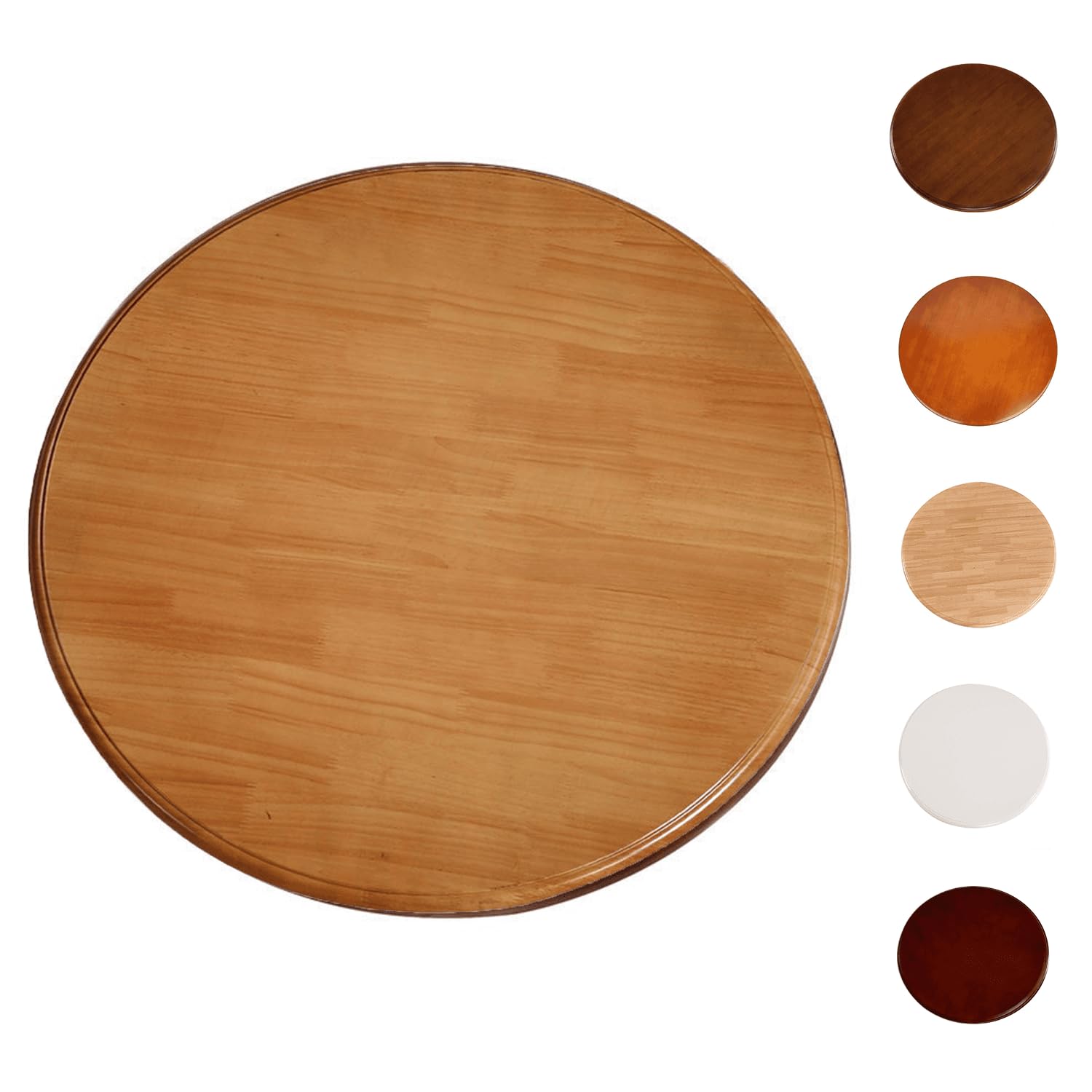 GGJYSYYK Wooden Dining Table Turntable Rotating Tabletop Tray Lazy Susan Turntable Smooth & Silent Spin Lazy Susan Tray with Swivel Assist System for Restaurants, Hotels And Party,B,90cm