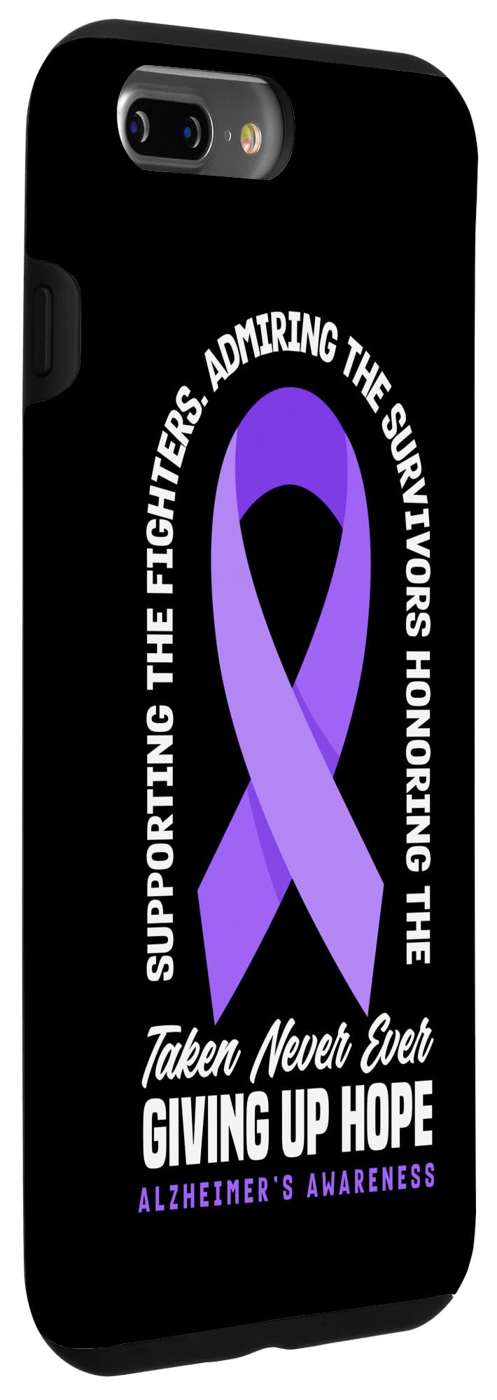 iPhone 7 Plus/8 Plus Support ALZ Alzheimer's Awareness Case - Image 3