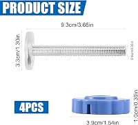 Safety 1st Biztonsági Kapu Rögzítő Csavarok - Menetes Orsórudak Gyerekkapukhoz, Kék, 4 db Csomag - Ajtó és Lépcső Védelem 2