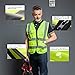 Tydon Guardian Reflective Safety Vest for Women Men High Visibility Security With Pocket Zipper Front Meet ANSI/ISEA Standard