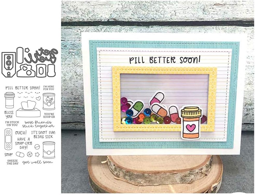 Sick Clear Stamp and Die Sets for Card Making, 1 Set image 3
