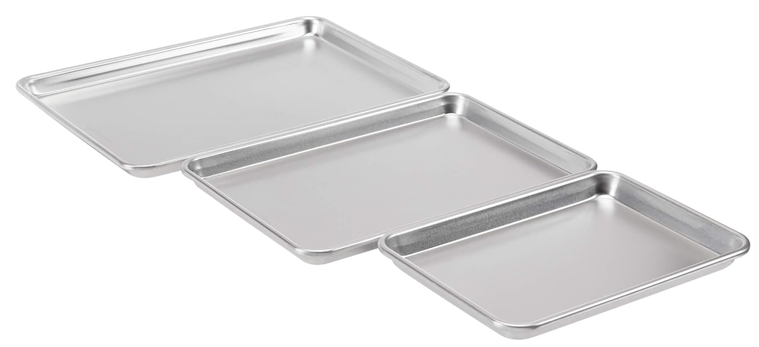 Aluminum Baking Sheet Pan Set, Includes 1/
