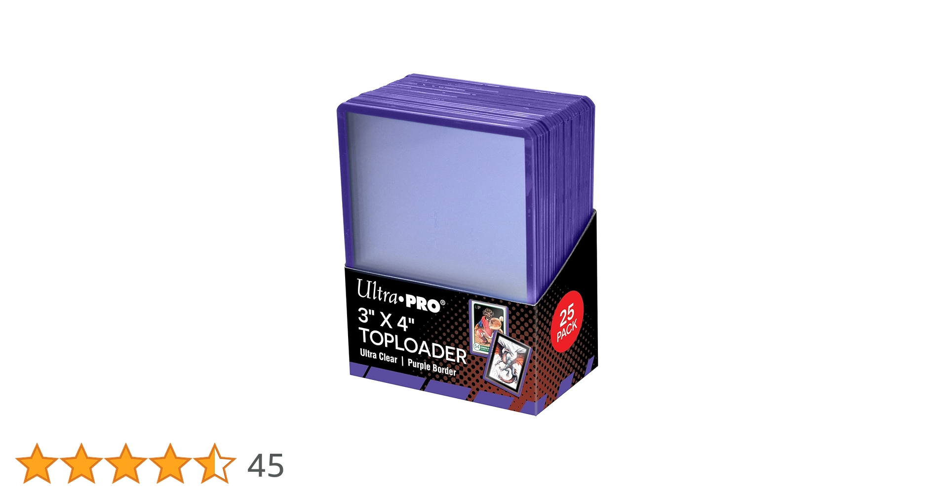 Amazon | トップローダー3✕4インチ 紫枠 (PURPLE) BOX (25枚